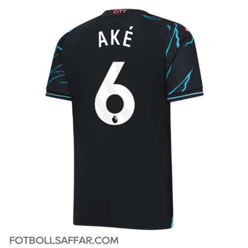 Manchester City Nathan Ake #6 Tredjeställ 2023-24 Kortärmad